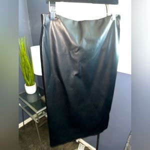 Faux Leather Skirt - Size 12